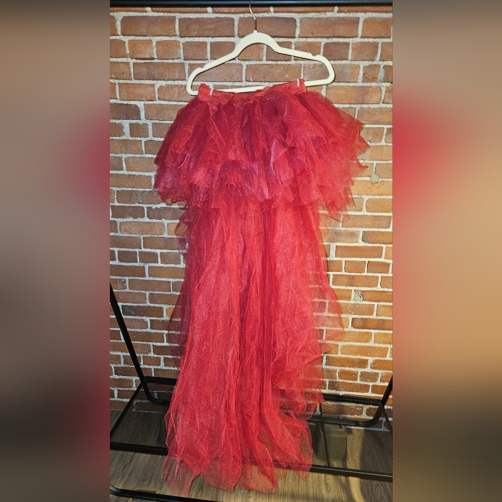 Tulle High-Low Skirt - Wine Nymph Princess